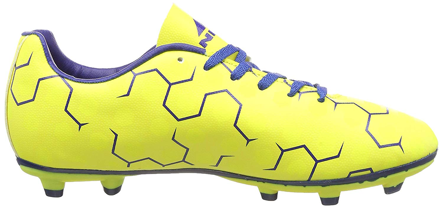  Nivia Ditmar Football Shoes, Men's(Yellow/Blue)