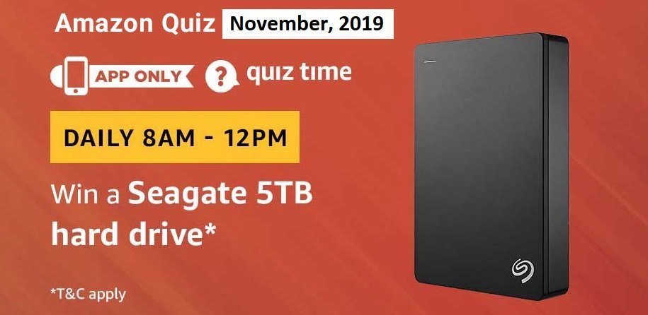 amazon seagate quiz answers to win seagate 5tb hard drive